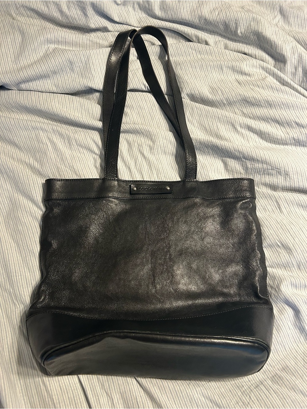 Dolce & Gabbana Black Nappa Leather Shoulder Tote